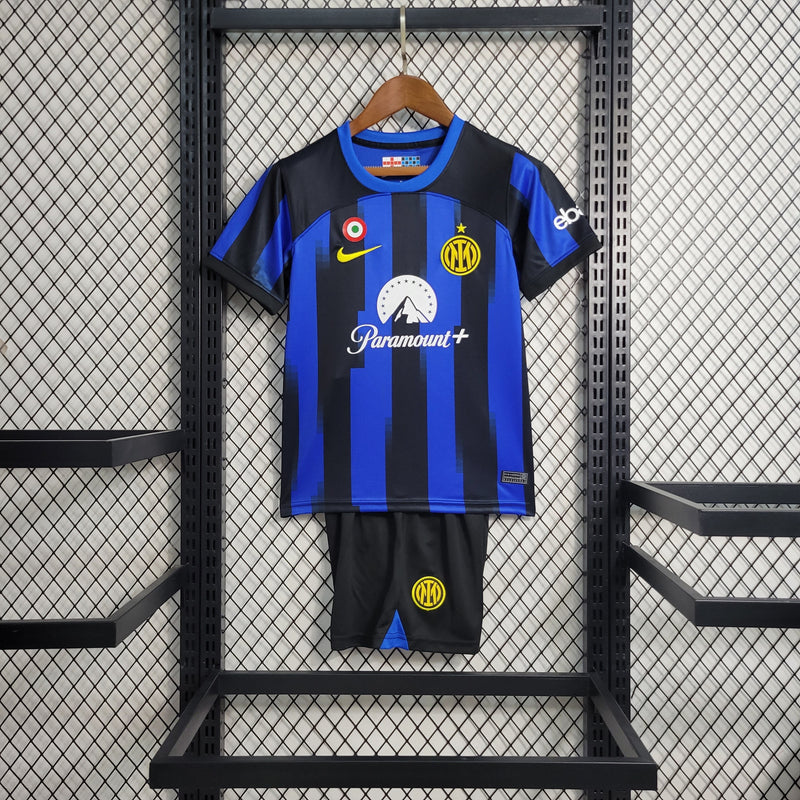 Kit Infantil Inter De Milão Home 23/24 - Pk_imports_01 