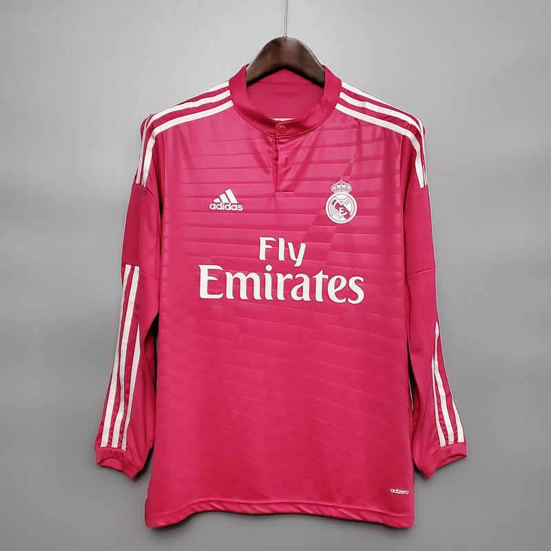 Camisa Real Madrid Reserva 14/15 - Versão Retro Manga Comprida - Pk_imports_01 