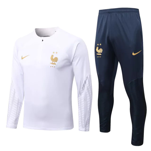 Conjunto de Treino França 2023 Branco - Pk_imports_01 