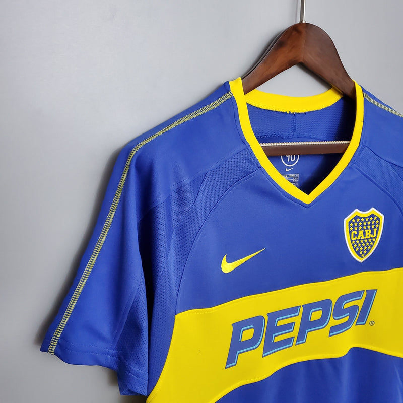 Camisa Boca Juniors Titular 03/04 - Versão Retro - Pk_imports_01 