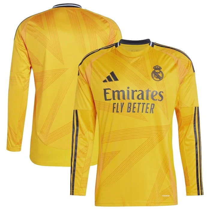 Camisa Real Madrid Away manga longa 24/25 Adidas - Versão torcedor lançamento