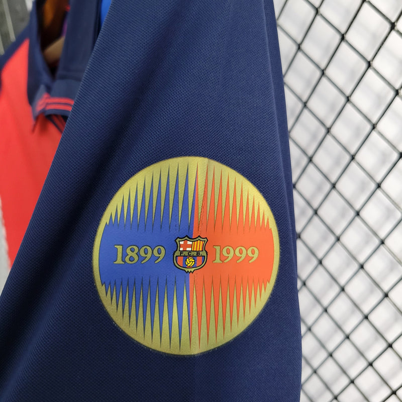 Camisa Barcelona Edição Comemorativa 100 Anos - Versão Retro Manga Comprida - Pk_imports_01 