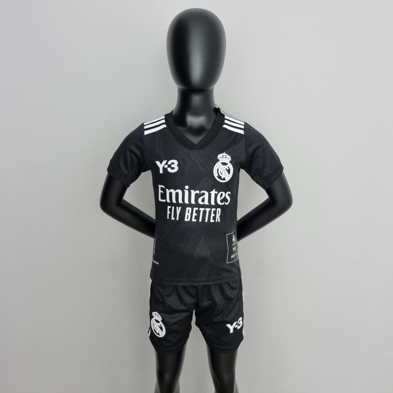 Kit Infantil Real Madrid Edição Especial Y3 Preta 22/23 - Pk_imports_01 