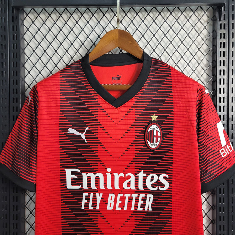 Camisa Milan Home 23/24 - Puma Torcedor Masculina - Lançamento - Pk_imports_01 