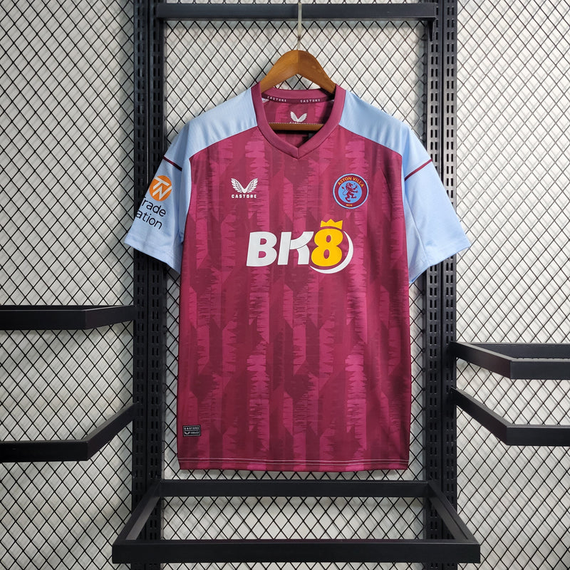 Camisa Aston Villa Home 23/24 Castore Torcedor Masculina - Lançamento - Pk_imports_01 