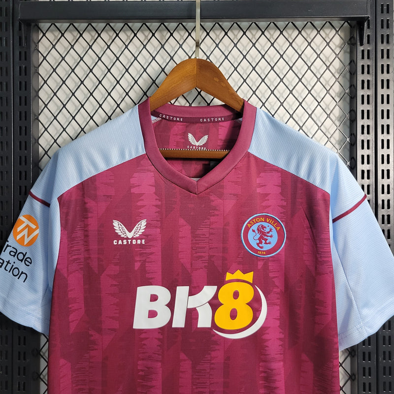 Camisa Aston Villa Home 23/24 Castore Torcedor Masculina - Lançamento - Pk_imports_01 