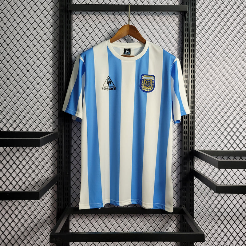 Camisa Argentina Titular 1986 - Versão Retro - Pk_imports_01 