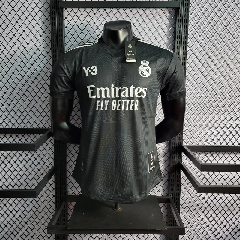 Camisa Real Madrid Edição Especial Y3 Preta 22/23 - Versão Jogador - Pk_imports_01 