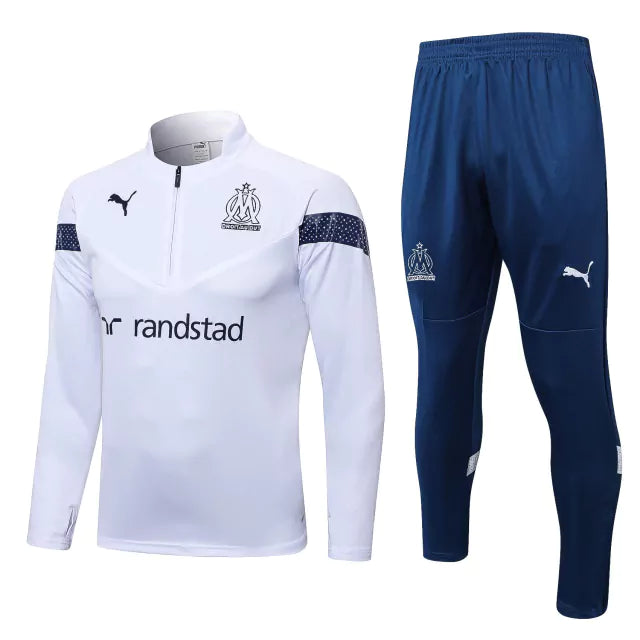 Conjunto de Treino Marseille 2023 Branco - Pk_imports_01 