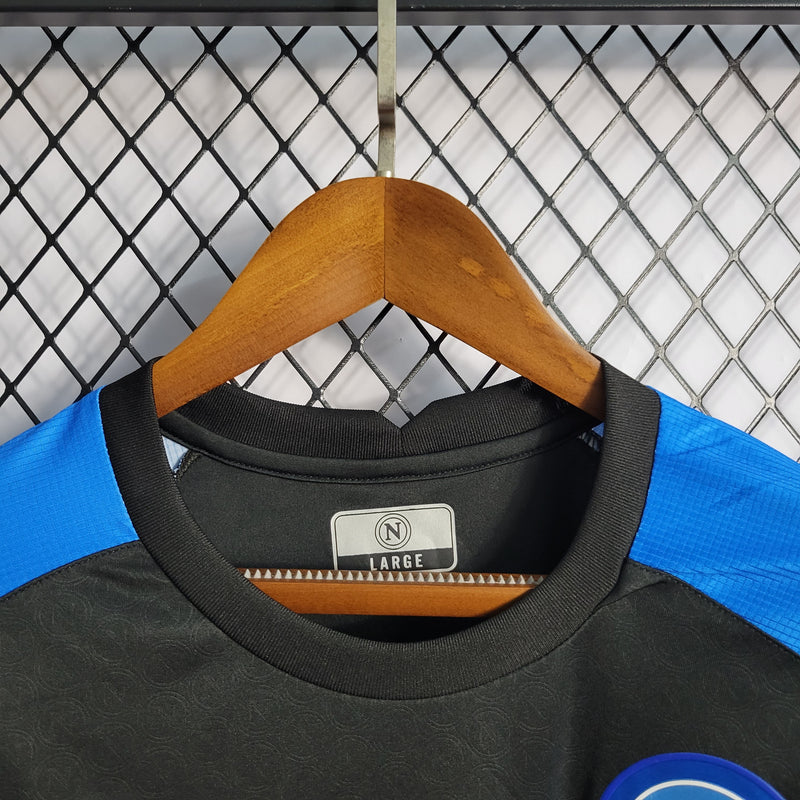 Camisa Napoli Treino Preta 22/23 - Versão Torcedor - Pk_imports_01 