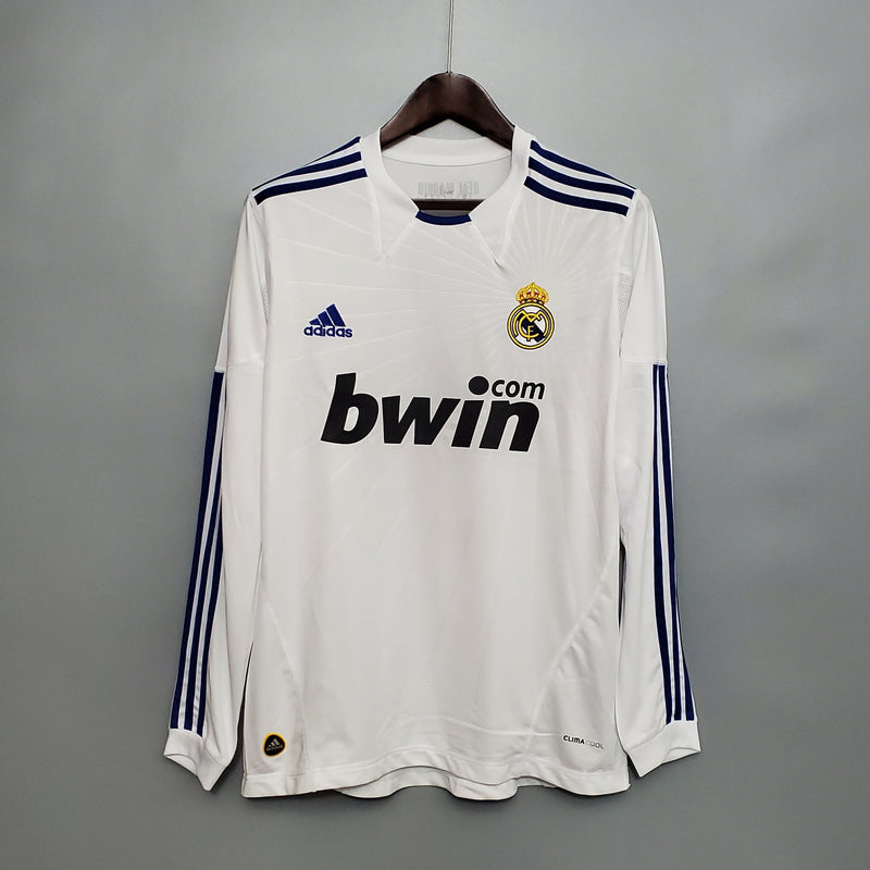 Camisa Real Madrid Titular 10/11 - Versão Retro Manga Comprida - Pk_imports_01 