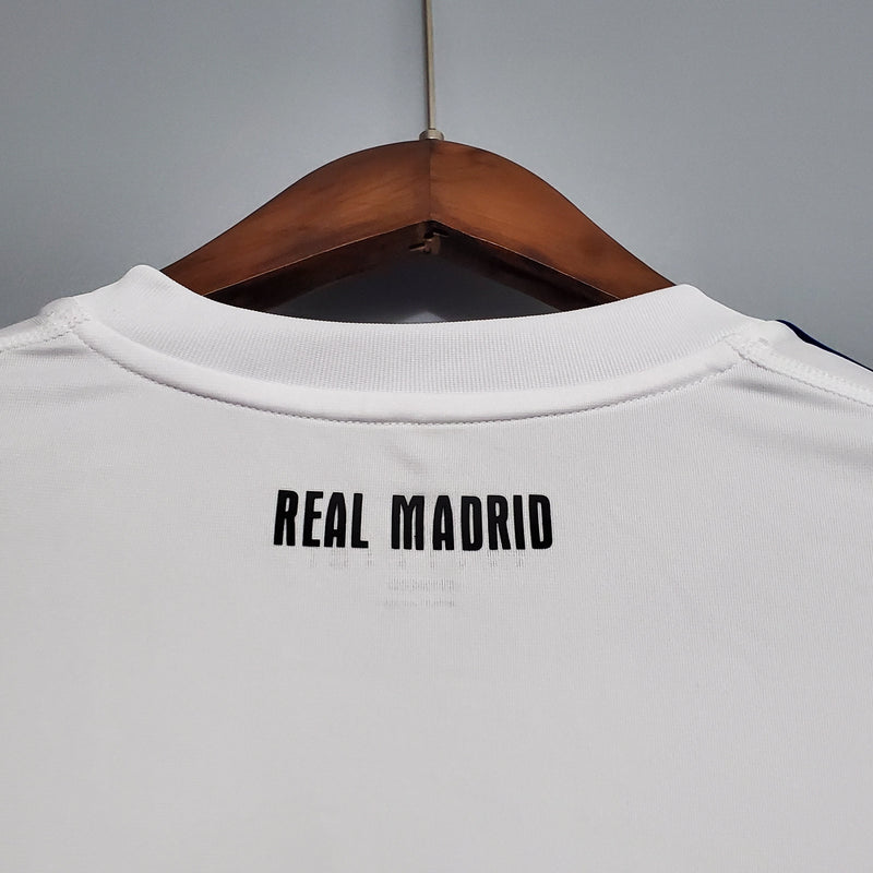 Camisa Real Madrid Titular 10/11 - Versão Retro Manga Comprida - Pk_imports_01 