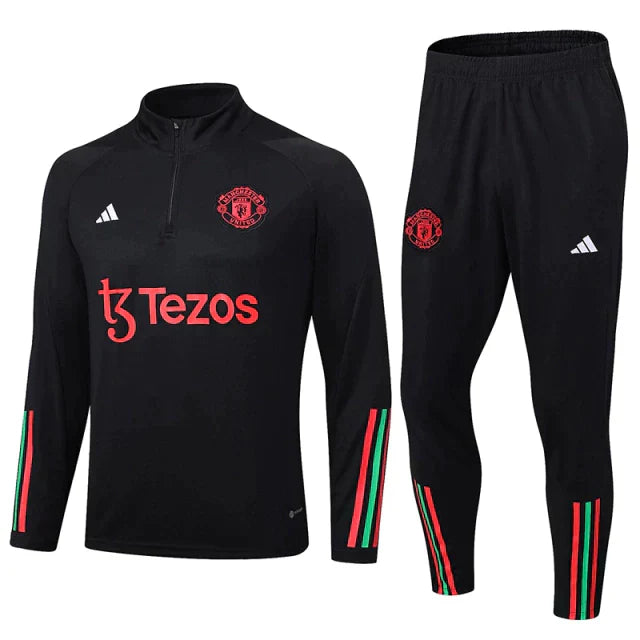 Conjunto de Treino Man United 2023 Preto - Pk_imports_01 