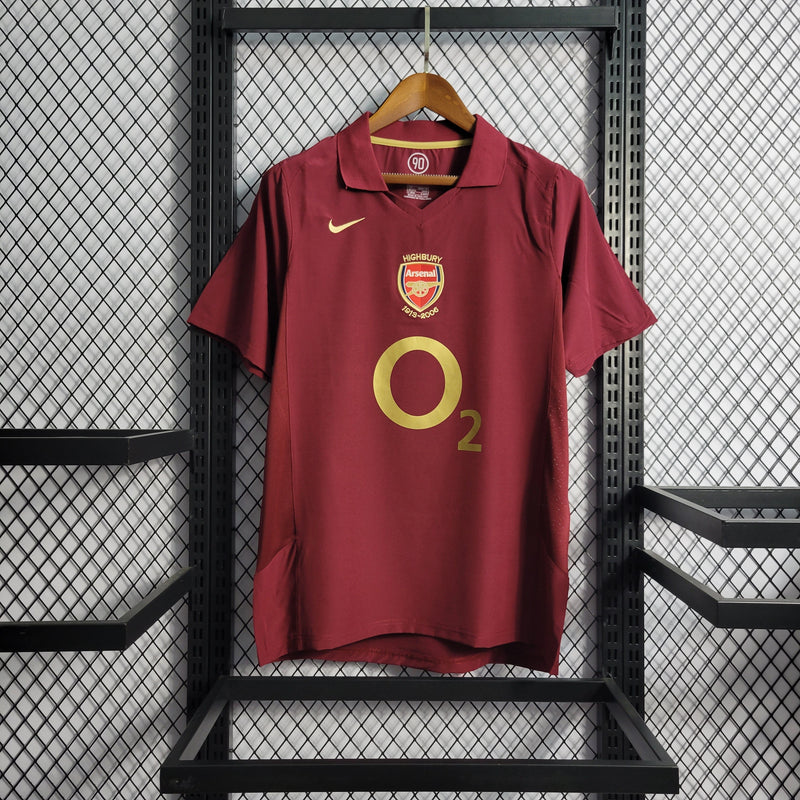 Camisa Arsenal Titular 05/06 - Versão Retro - Pk_imports_01 