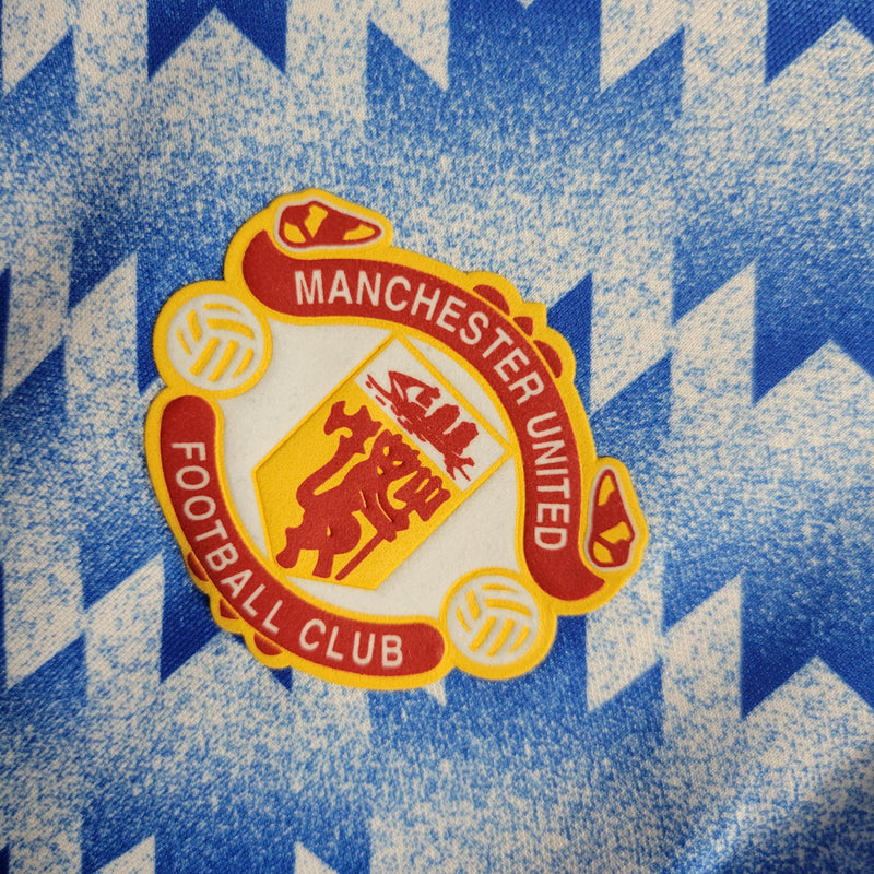 Camisa Manchester United Reserva 90/92 - Versão Retro Manga Comprida - Pk_imports_01 