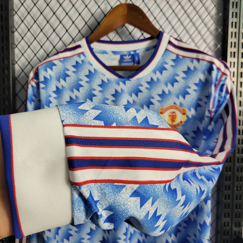 Camisa Manchester United Reserva 90/92 - Versão Retro Manga Comprida - Pk_imports_01 