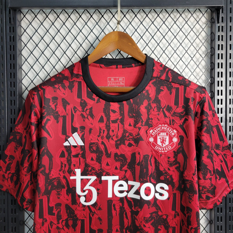 Camisa Manchester United Treino 23/24 - adidas Torcedor Masculina - Lançamento - Pk_imports_01 