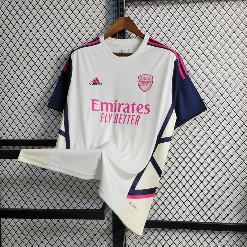 Camisa Arsenal Treino Branco 23/24 - Adidas Torcedor Masculina - Lançamento - Pk_imports_01 