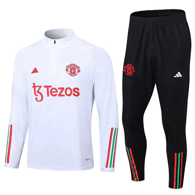 Conjunto de Treino Man United 2023 Branco - Pk_imports_01 