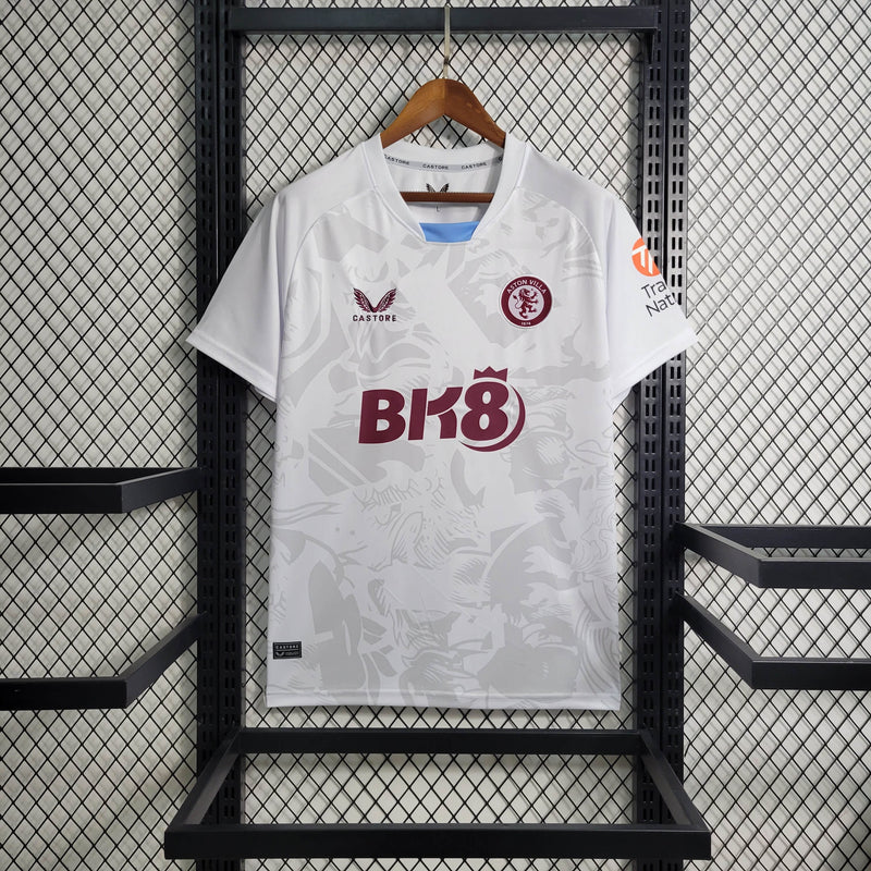 Camisa Aston Villa Away 23/24 Castore Torcedor Masculina - Lançamento - Pk_imports_01 