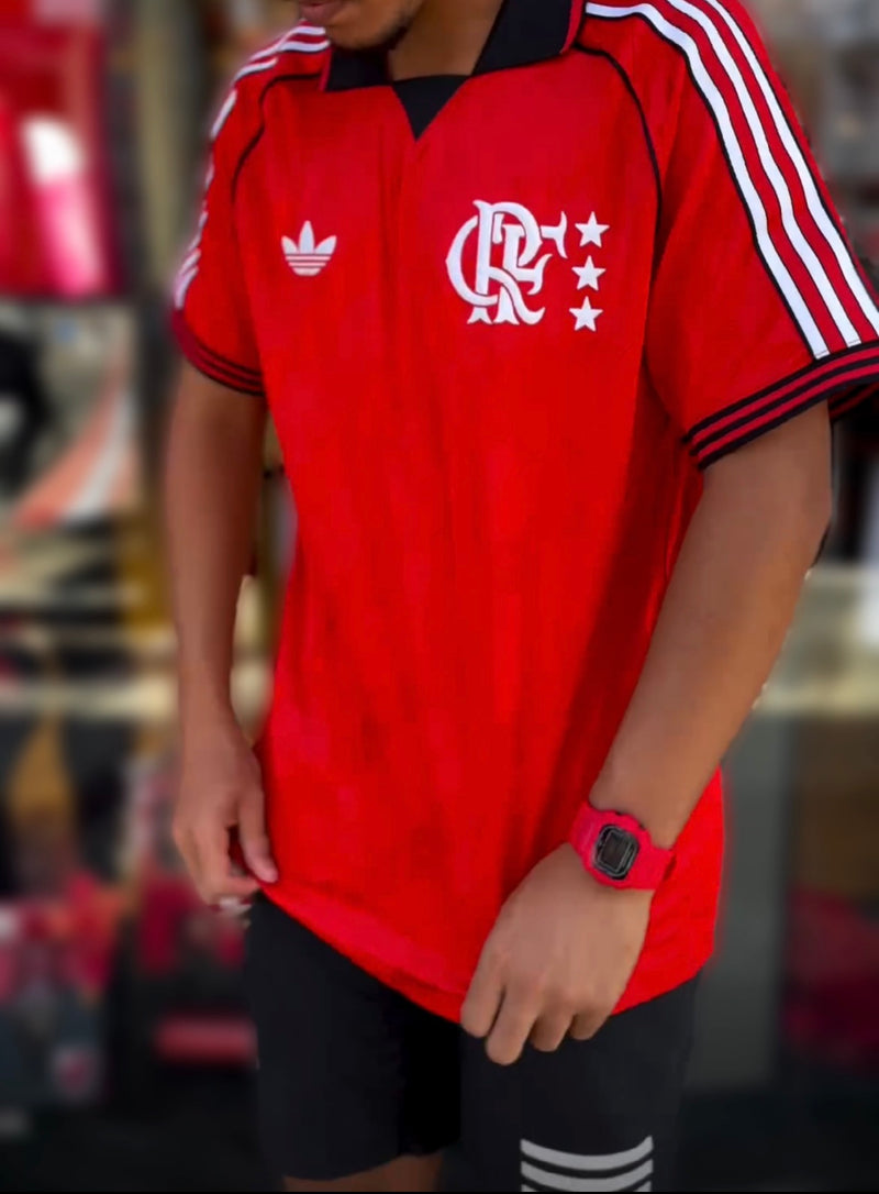 Camisa Flamengo Lifestyler  24/25 - Adidas Torcedor Masculina - Lançamento