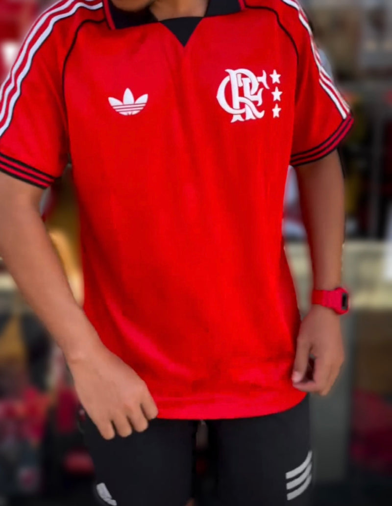 Camisa Flamengo Lifestyler  24/25 - Adidas Torcedor Masculina - Lançamento