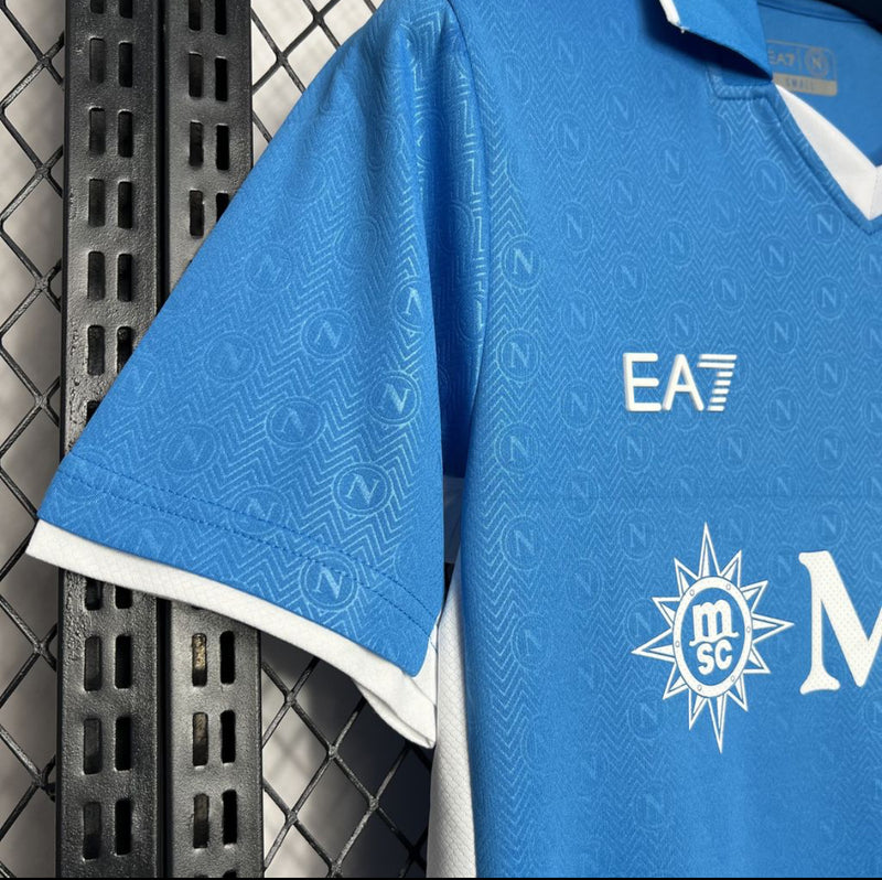 Camisa Napoli Home 24/25 EA7 Torcedor Masculina