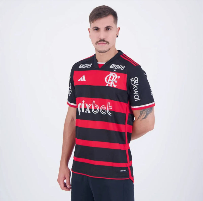 Camisa Flamengo Home + Patrocínio 24/25- Versão Torcedor Lançamento