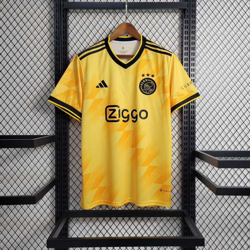 Camisa Ajax Yellow 23/24 - Adidas Torcedor Masculina - Pk_imports_01 