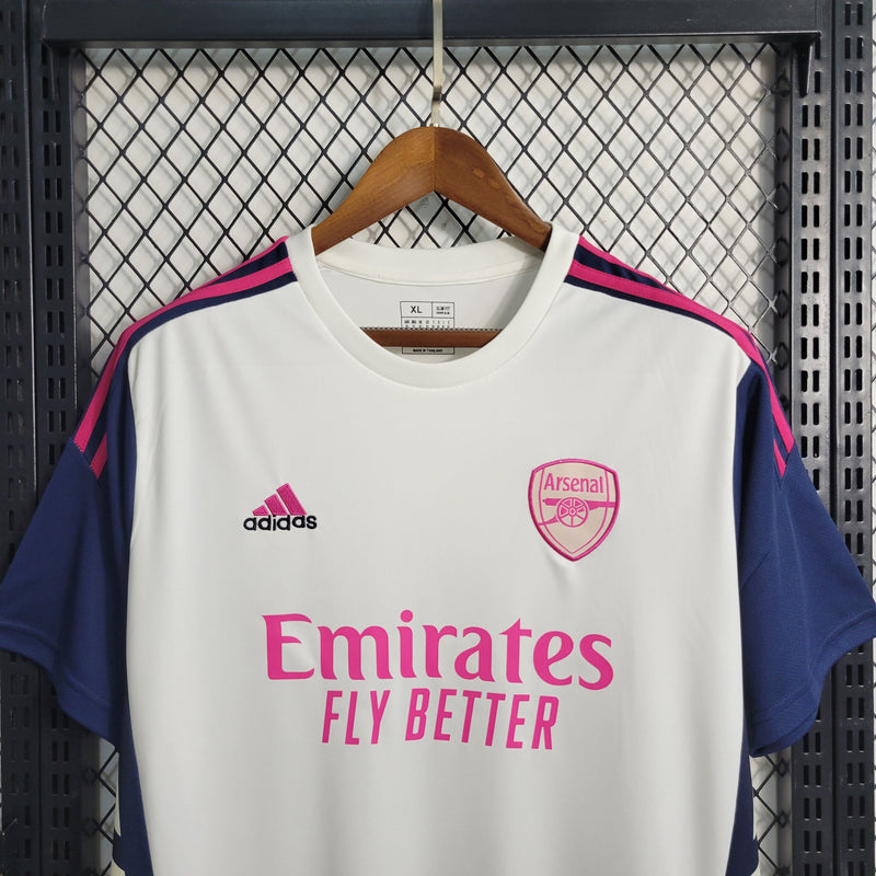 Camisa Arsenal Treino Branco 23/24 - Adidas Torcedor Masculina - Lançamento - Pk_imports_01 