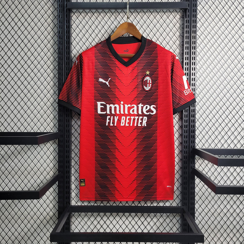 Camisa Milan Home 23/24 - Puma Torcedor Masculina - Lançamento - Pk_imports_01 