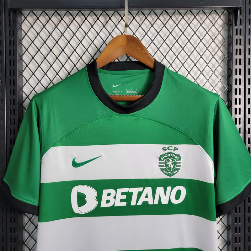 Camisa Sporting Home 23/24 - Nike Torcedor Masculina - Lançamento - Pk_imports_01 