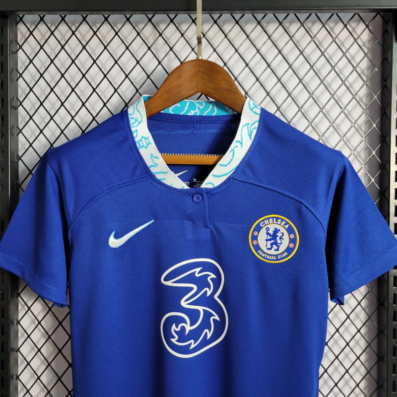 Camisa Chelsea Titular 22/23 - Versão Feminina - Pk_imports_01 