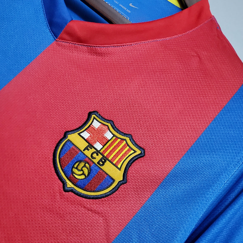 Camisa Barcelona Titular 06/07 - Versão Retro Manga Comprida - Pk_imports_01 