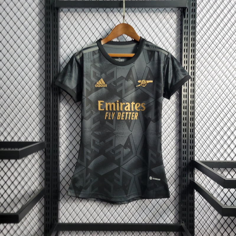 Camisa Arsenal Reserva 22/23 - Versão Feminina - Pk_imports_01 