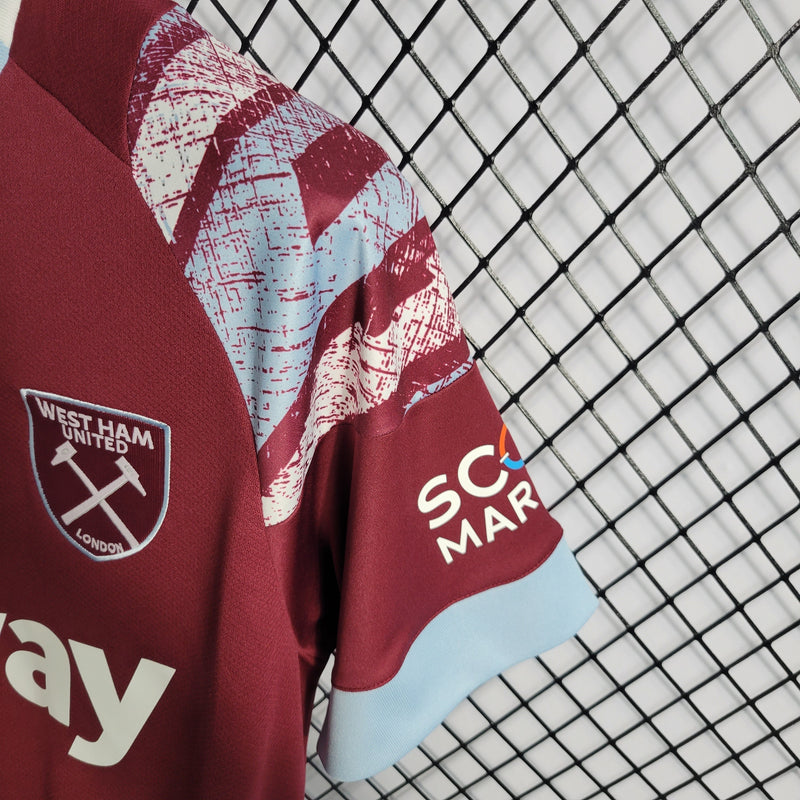 Camisa West Ham Titular 22/23 - Versão Torcedor - Pk_imports_01 