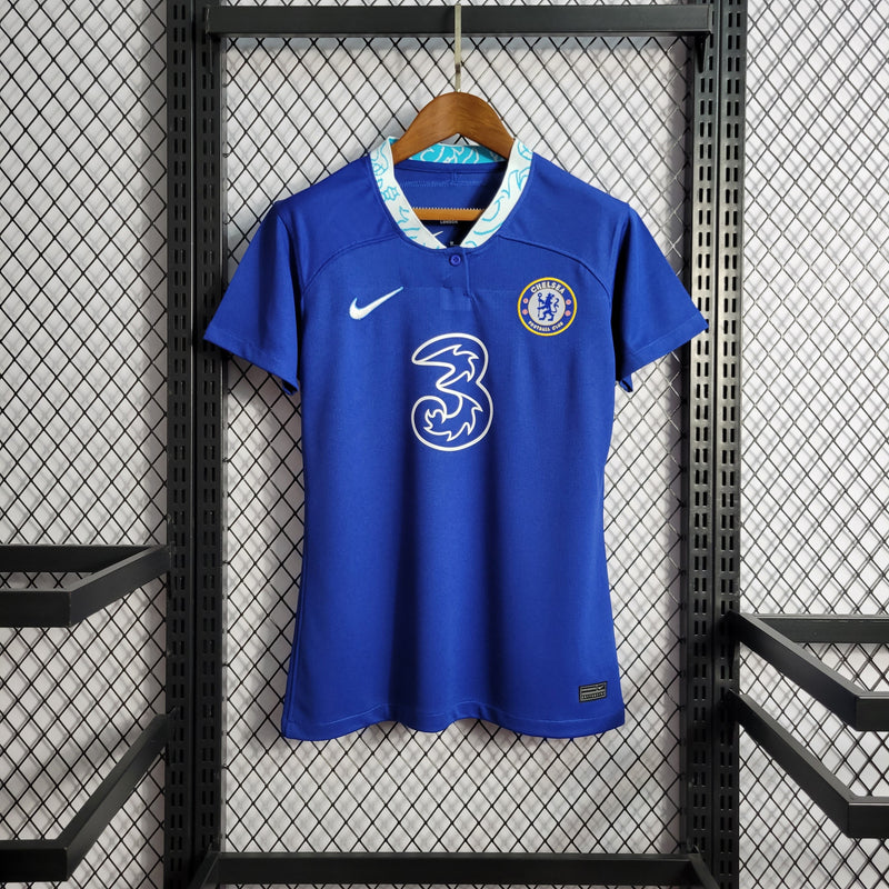 Camisa Chelsea Titular 22/23 - Versão Feminina - Pk_imports_01 