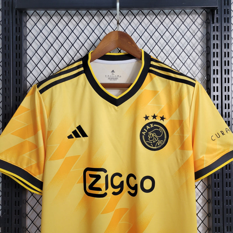 Camisa Ajax Yellow 23/24 - Adidas Torcedor Masculina - Pk_imports_01 