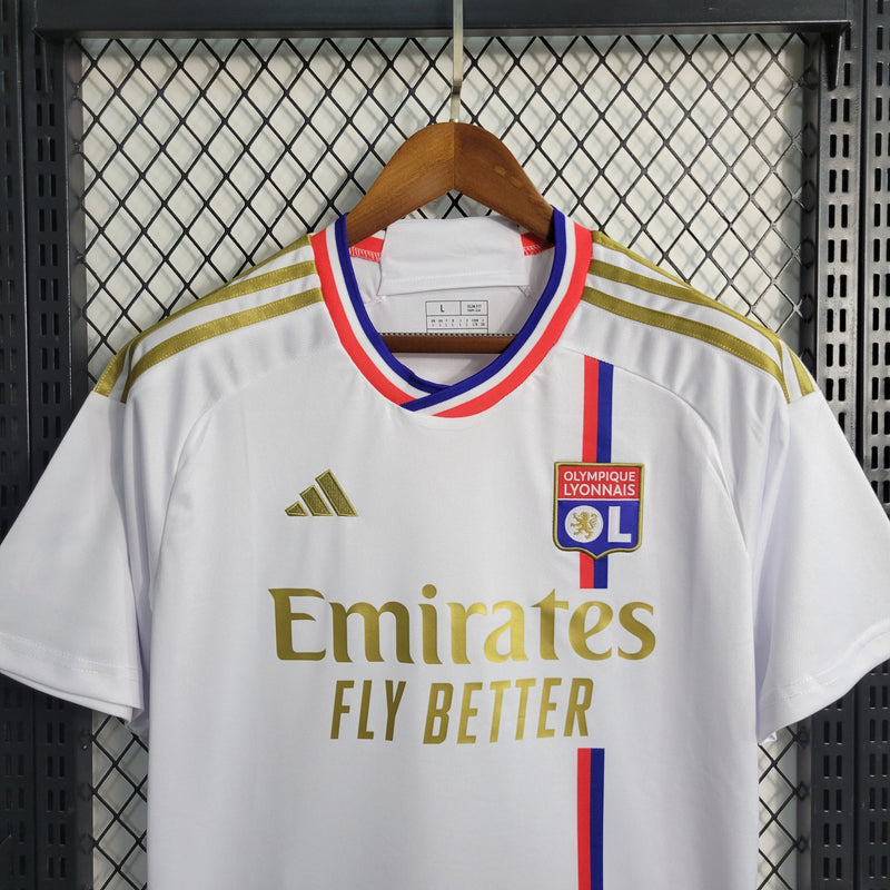 Camisa Lyon Home 23/24 - Adidas Torcedor Masculina - Lançamento - Pk_imports_01 