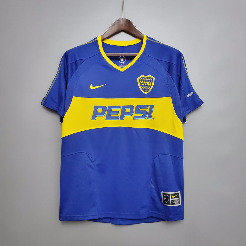 Camisa Boca Juniors Titular 03/04 - Versão Retro - Pk_imports_01 