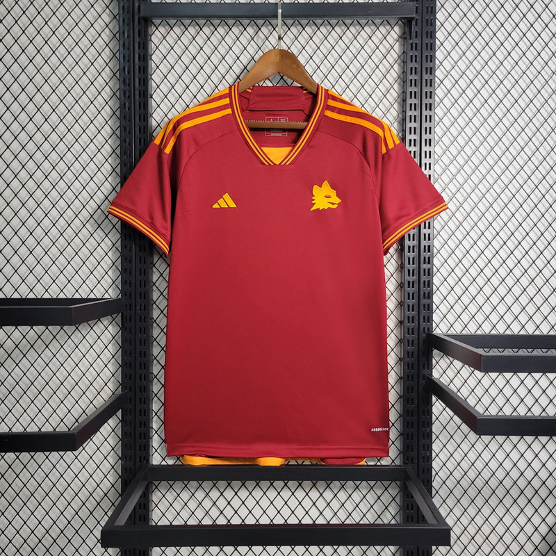 Camisa Roma Home 23/24 - Adidas Torcedor Masculina - Lançamento - Pk_imports_01 