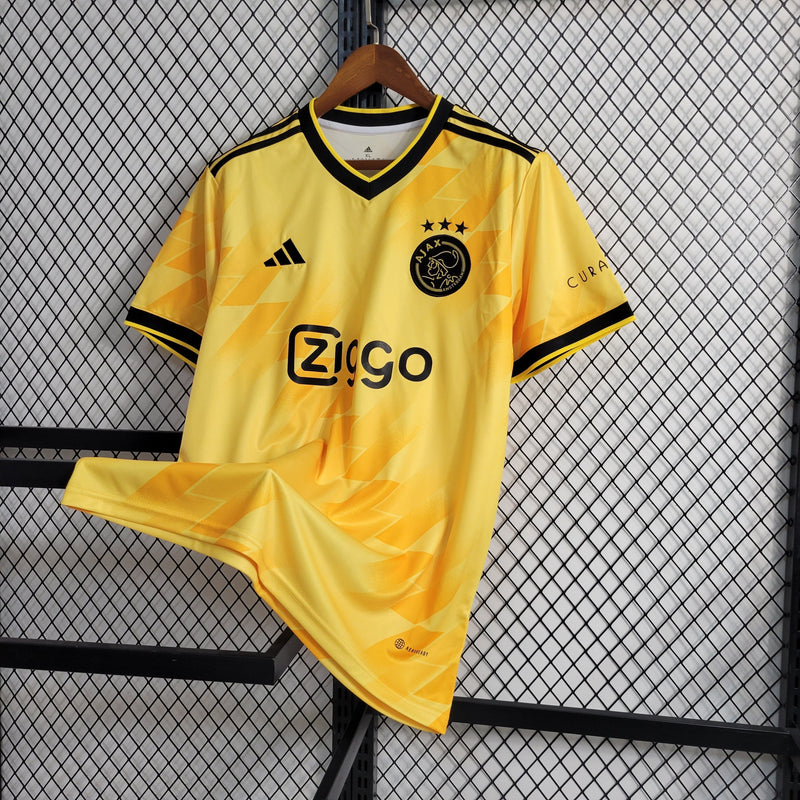 Camisa Ajax Yellow 23/24 - Adidas Torcedor Masculina - Pk_imports_01 