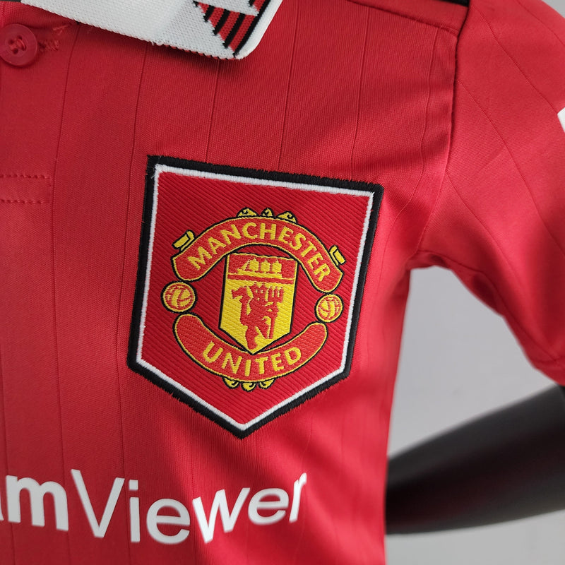 Kit Infantil Manchester United Titular 22/23 - Pk_imports_01 