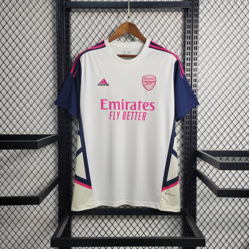 Camisa Arsenal Treino Branco 23/24 - Adidas Torcedor Masculina - Lançamento - Pk_imports_01 