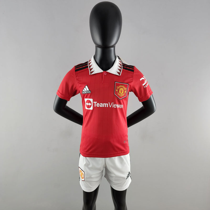 Kit Infantil Manchester United Titular 22/23 - Pk_imports_01 