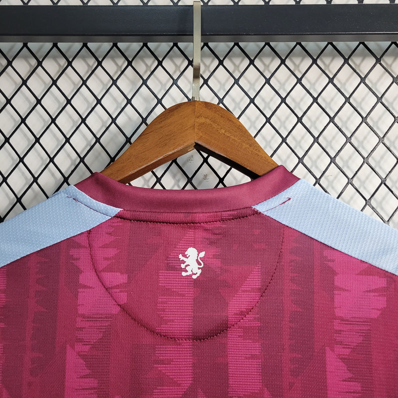 Camisa Aston Villa Home 23/24 Castore Torcedor Masculina - Lançamento - Pk_imports_01 