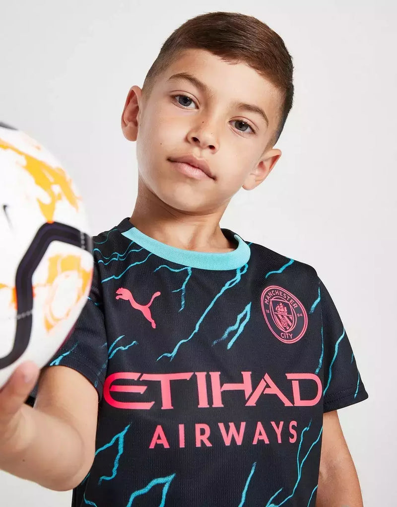 Kit Infantil Manchester City Treino 23/24