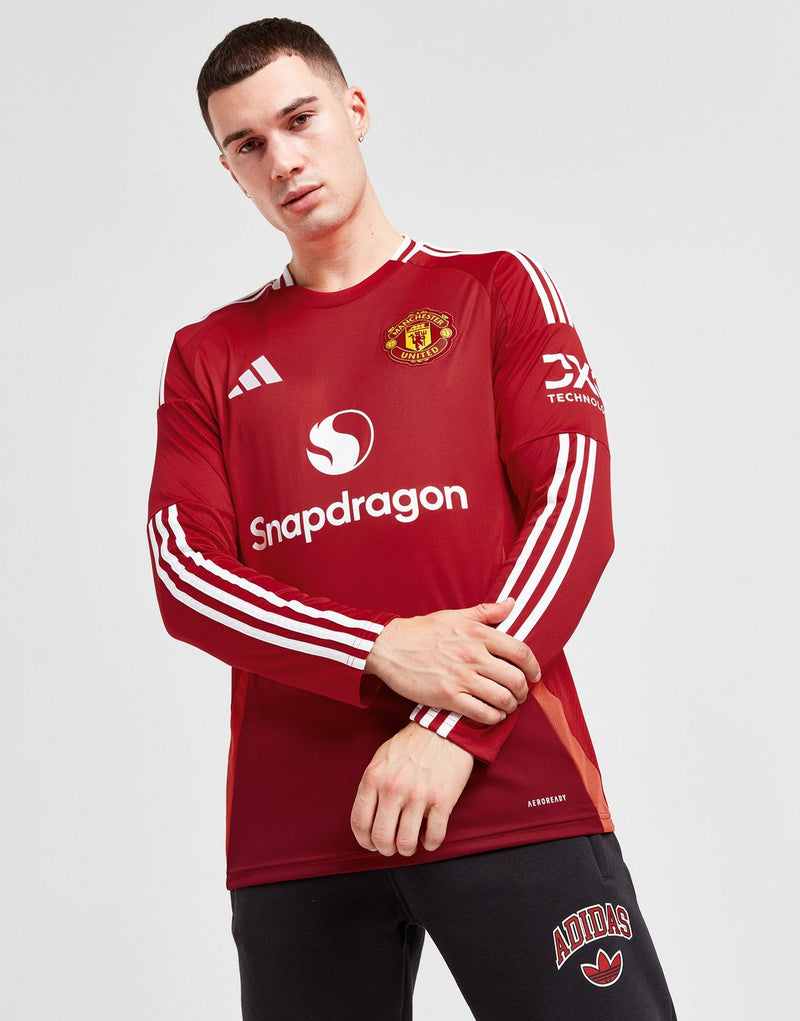 Camisa Manchester unietd Home manga longa 24/25 Adidas - Versão torcedor lançamento