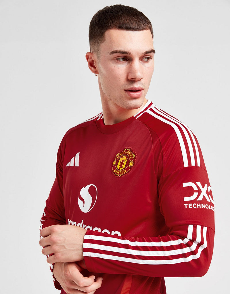 Camisa Manchester unietd Home manga longa 24/25 Adidas - Versão torcedor lançamento