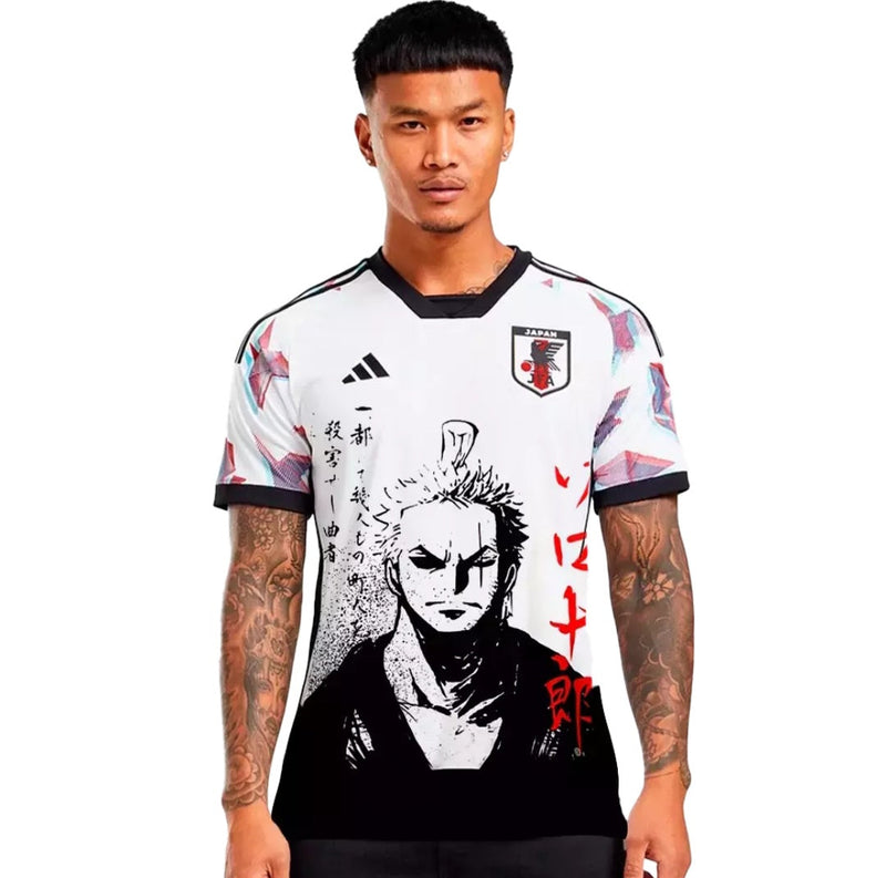 Camisa Japão Roronoa
Zoro 2024- Edição
Especial Anime Torcedor
Masculino Branco